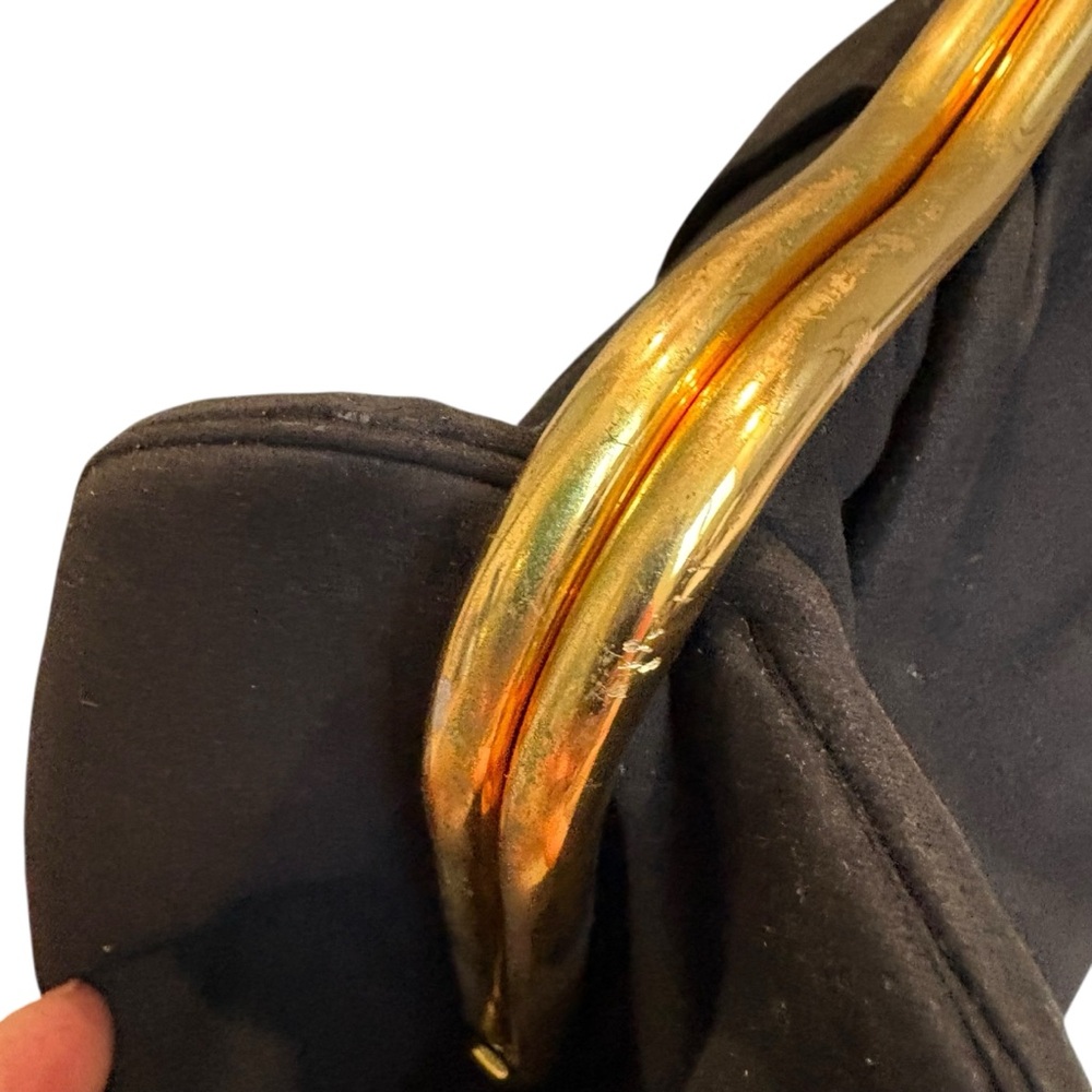 Vintage Best & Co New York Velvet Evening Clutch with Hand Carry Strap - Picture 6 of 15